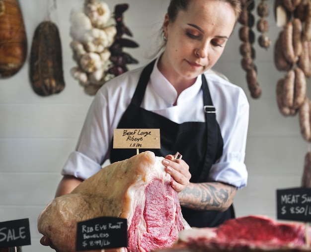 butcher selling meat butcher shop food photography recipe idea 53876 71922